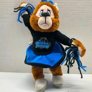Carolina Panthers Plush Toy Ornament 1999 Cheerleader NFL Stuffed Animal Decor